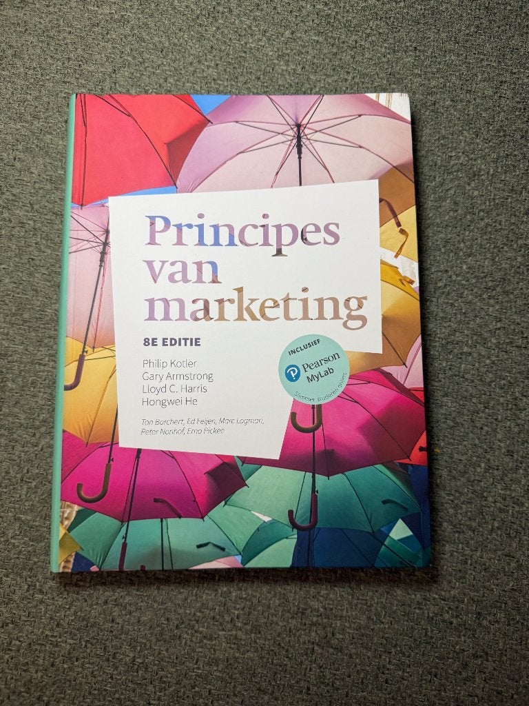 Boek Principes van marketing, Boeken, Ophalen of Verzenden, Nieuw, Hogeschool