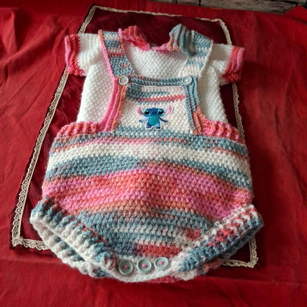 Baby kleding met stitch broekje en onderlijfje, Ophalen of Verzenden, Nieuw, Maat 50