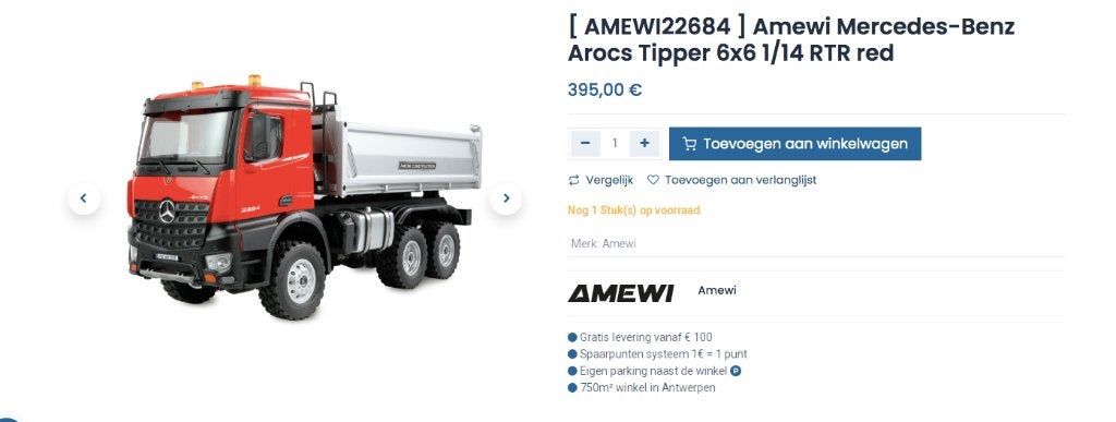 RC Vrachtwagenmodel, Hobby en Vrije tijd, Ophalen, Nieuw, Bus of Vrachtwagen