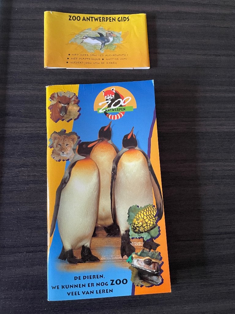 vintage souvenirgids&plattegrond Zoo Antwerpen, Verzamelen, Verzenden