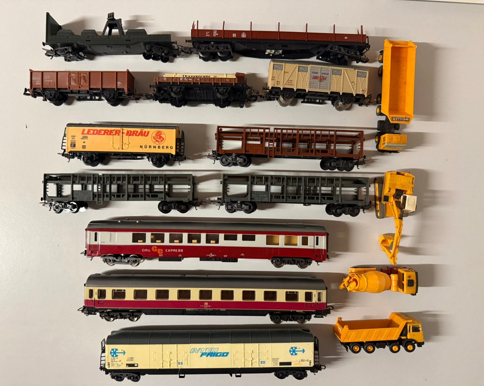 Lima H0 – lot (16 )goederenwagens, rijtuigen,bouwvoertuigen, Ophalen of Verzenden, Gebruikt, Wagon, Lima