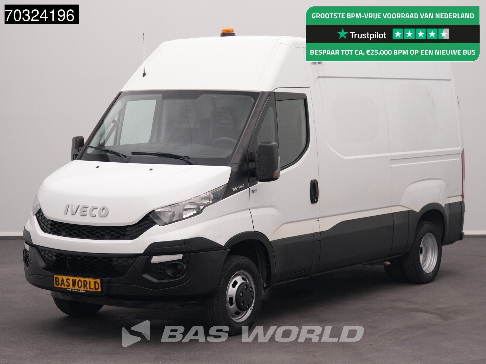 Iveco Daily 35C13 Dubbellucht L2H2 3,5t Trekhaak Airco Cruis, Euro 5, Stof, Gebruikt, Iveco