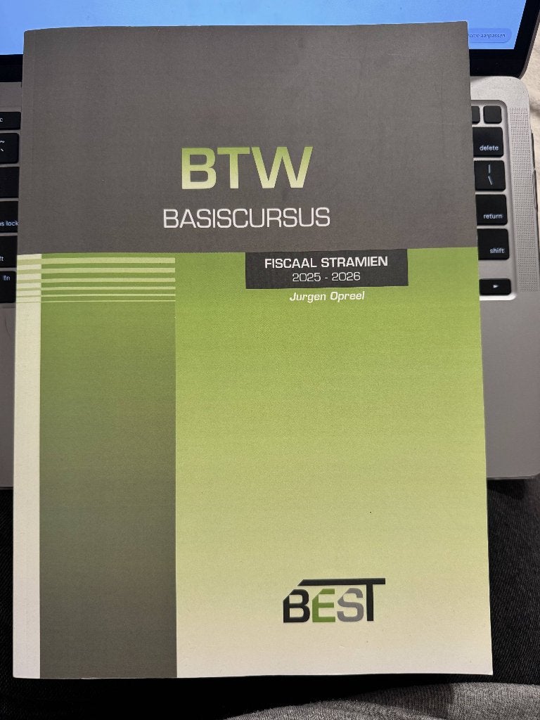 BTW Basiscursus, Jurgen opreel, Verzenden, Zo goed als nieuw, Accountancy en Administratie
