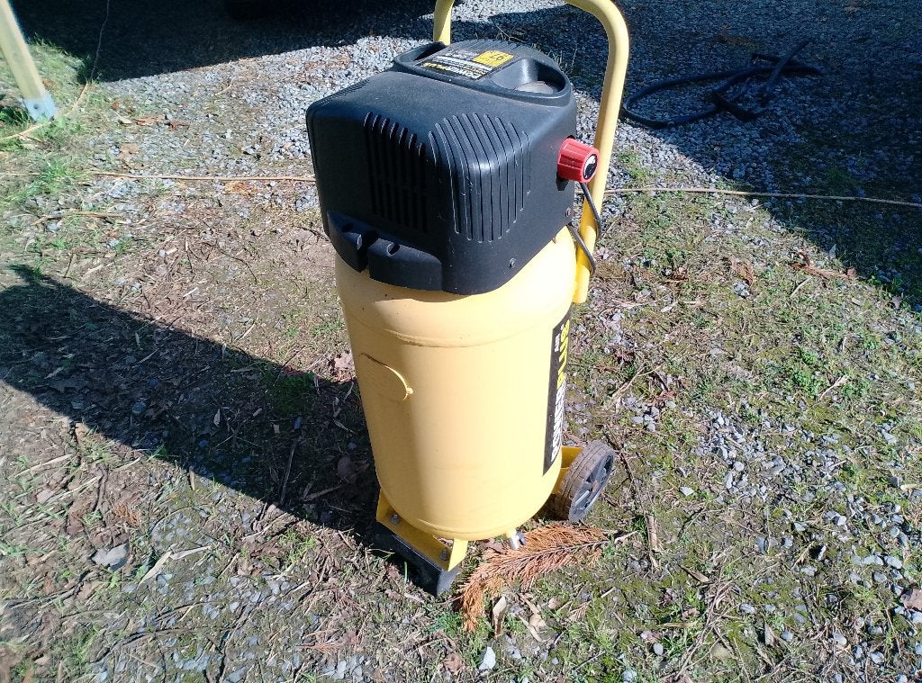 Compresseur 50l Powerplus, Bricolage & Construction, 25 à 100 litres, Enlèvement, Utilisé