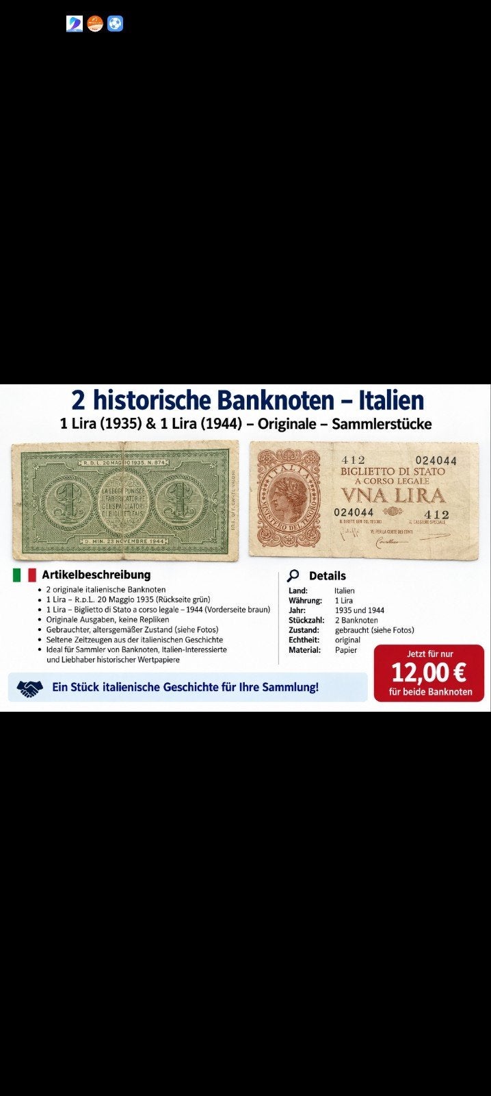 billet de banque, Enlèvement ou Envoi