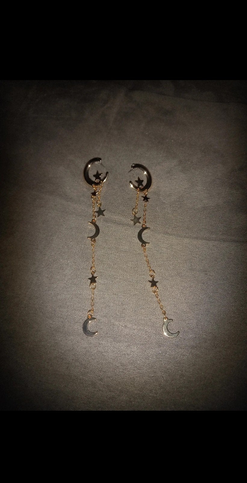 boucles d'oreilles lunes,étoiles, Ophalen