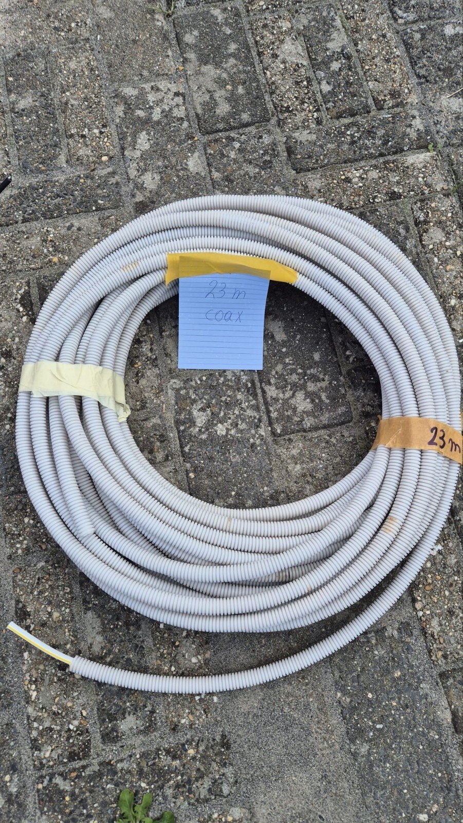 Coax kabel, Ophalen