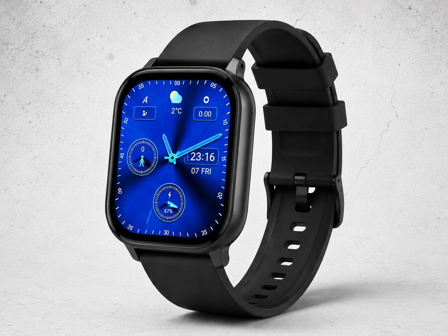 Montre connectée TOOBUR appels Bluetooth Alexa écran 2”, Bijoux, Sacs & Beauté, Montres connectées, Comme neuf, Android, Noir