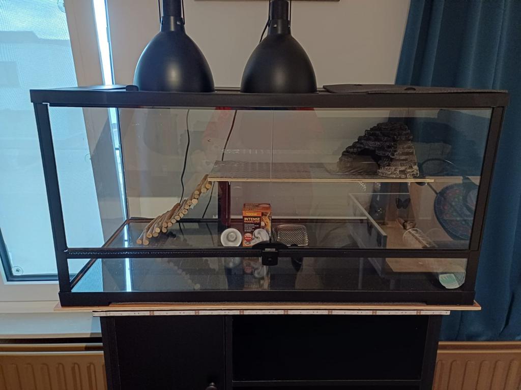 Terrarium 91 breed op 46 diep op 46 hoog, Enlèvement