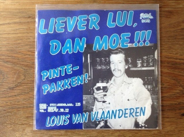 single louis van vlaanderen, Beschermende buitenhoes, Ophalen of Verzenden, 7 inch, Nederlandstalig