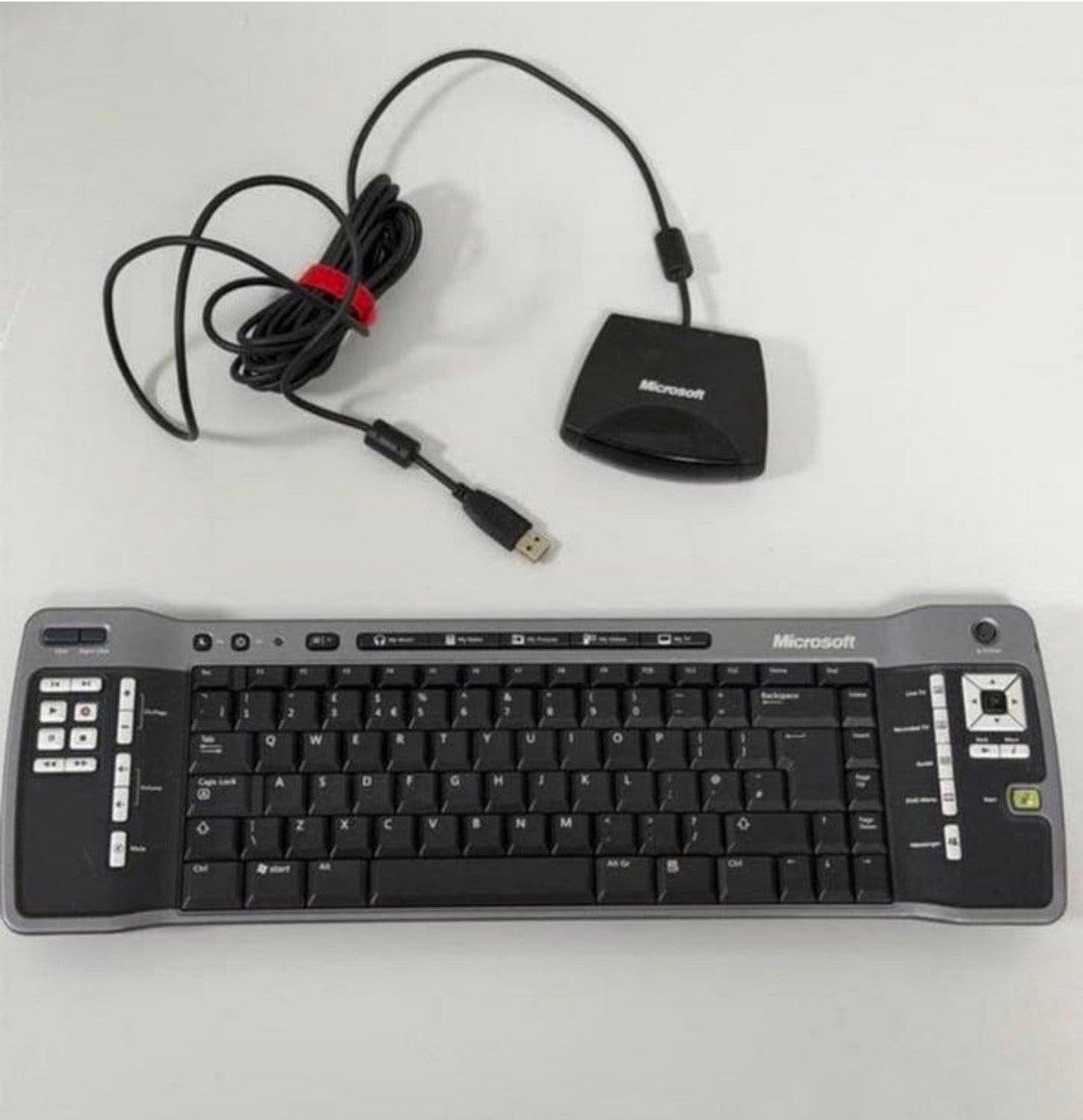 Microsoft Remote Keyboard Media center draadloos toetsenbord, Computers en Software, Draadloze ontvanger, Ophalen of Verzenden