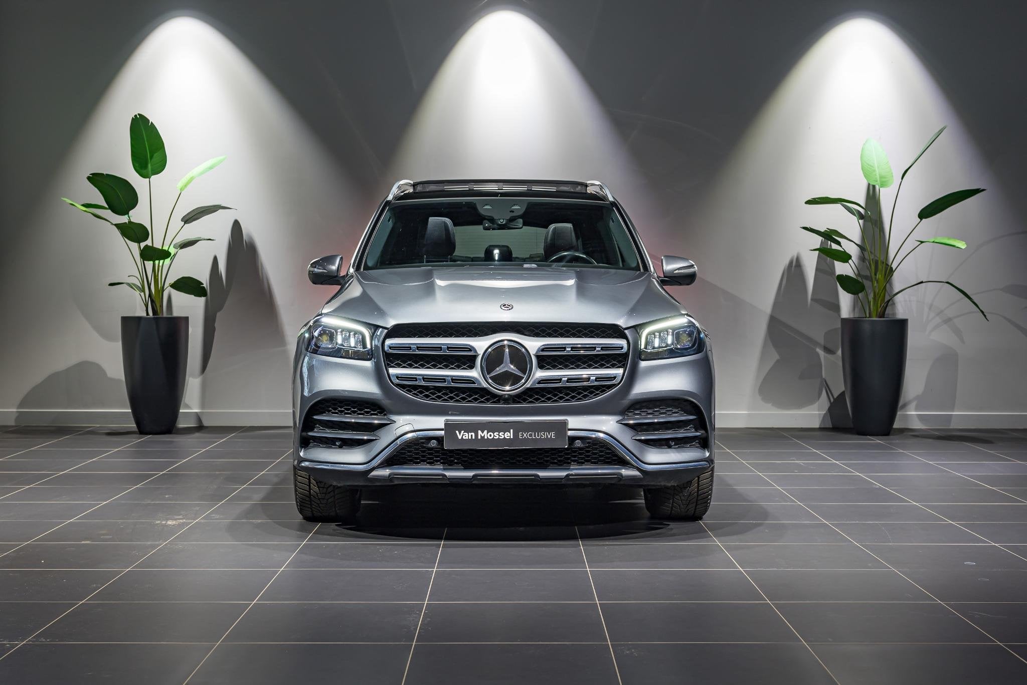 Mercedes-Benz GLS GLS 350 d 4MATIC AMG LINE BURMESTER | PANO, Auto's, Stof, Zwart, 7 zetels, https://public.car-pass.be/vhr/ee488c05-c1bc-4199-8751-f5b0a2595540