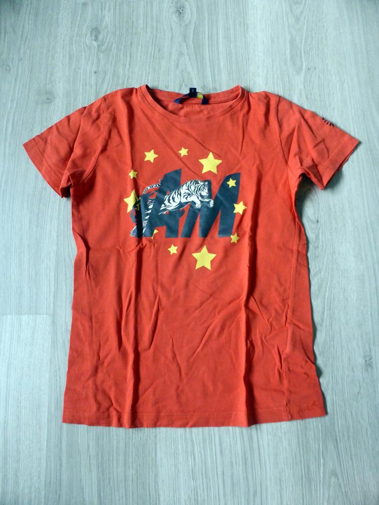 Oranje t-shirt 134 IAM JBC, Kinderen en Baby's, Kinderkleding | Maat 134, Gebruikt, Ophalen of Verzenden, Shirt of Longsleeve
