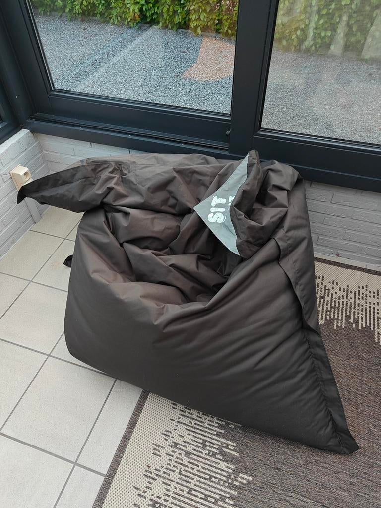 SIT ON IT Zitzak Zwart  Binnen en buiten, Ophalen, Zo goed als nieuw, Zwart, Zitzak