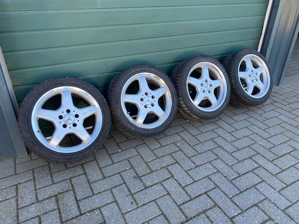 Originele Mercedes AMG velgen Styling 3 Breedset 17" (A170), Auto-onderdelen, Banden en Velgen, Banden en Velgen, Winterbanden