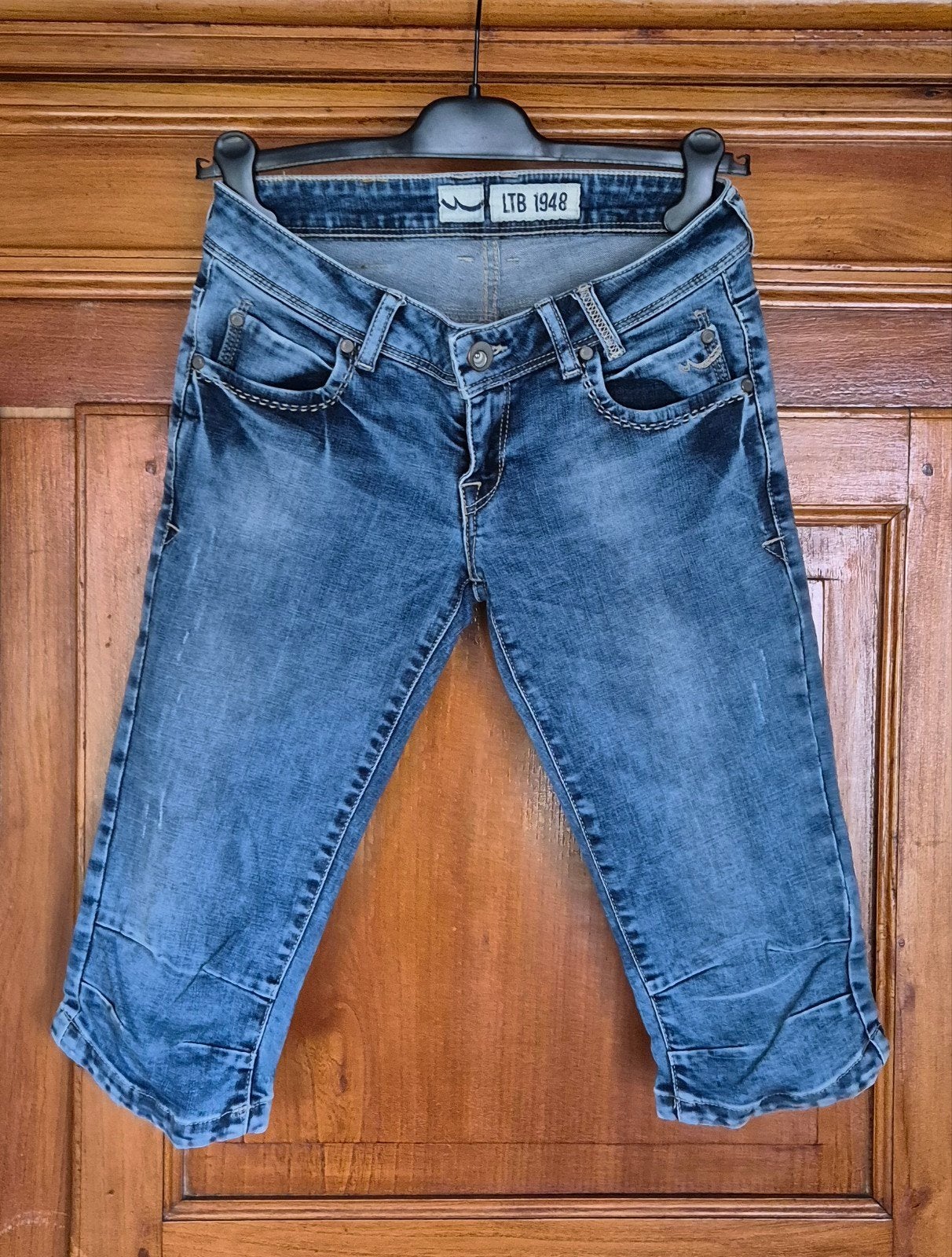 Jeans kniebroek LTB maat 27, Enlèvement ou Envoi, W27 (confection 34) ou plus petit, Porté, Bleu