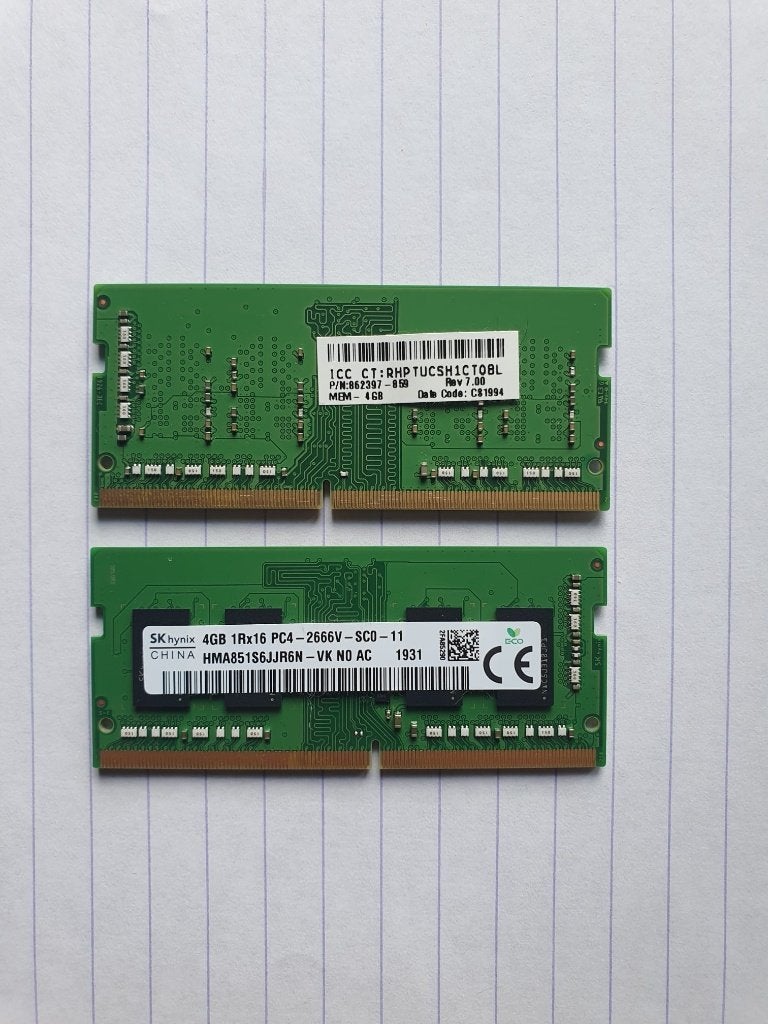 Originele HP DDR4 SODIMM RAM-sticks (van HP 17-ca), Computers en Software, RAM geheugen, Ophalen, Gebruikt, DDR4, 8 GB