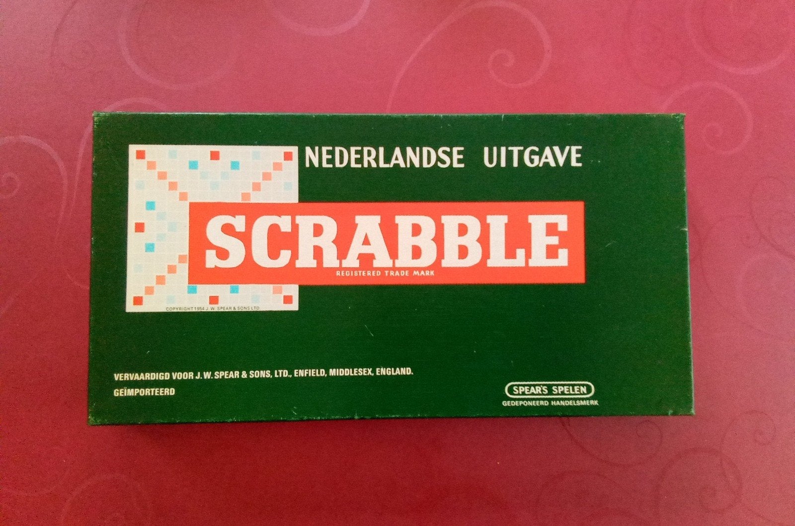Scrabble retro origineel, Trois ou quatre joueurs, Enlèvement ou Envoi, Comme neuf, J.W. Spear & Sons / Jeux Spear
