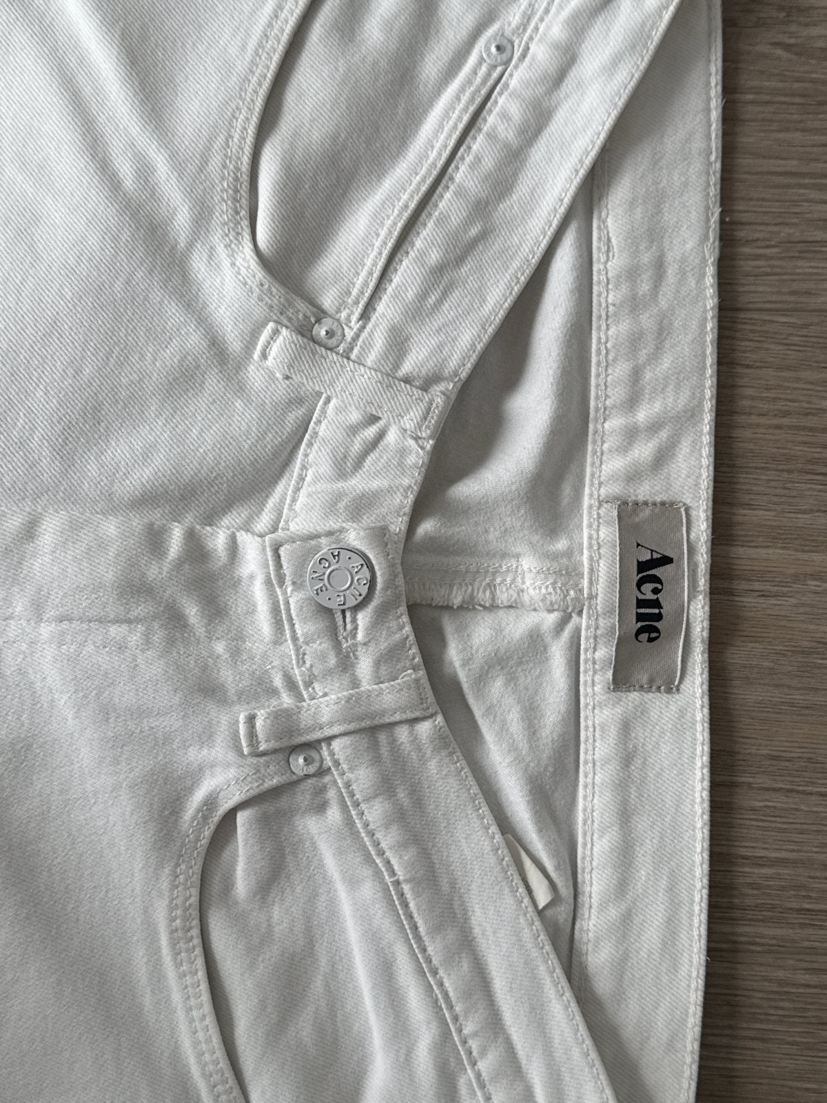Acne Studios Jeans (30) – Heren – Wit – Slim Fit, Enlèvement ou Envoi, Comme neuf, Blanc, W32 (confection 46) ou plus petit