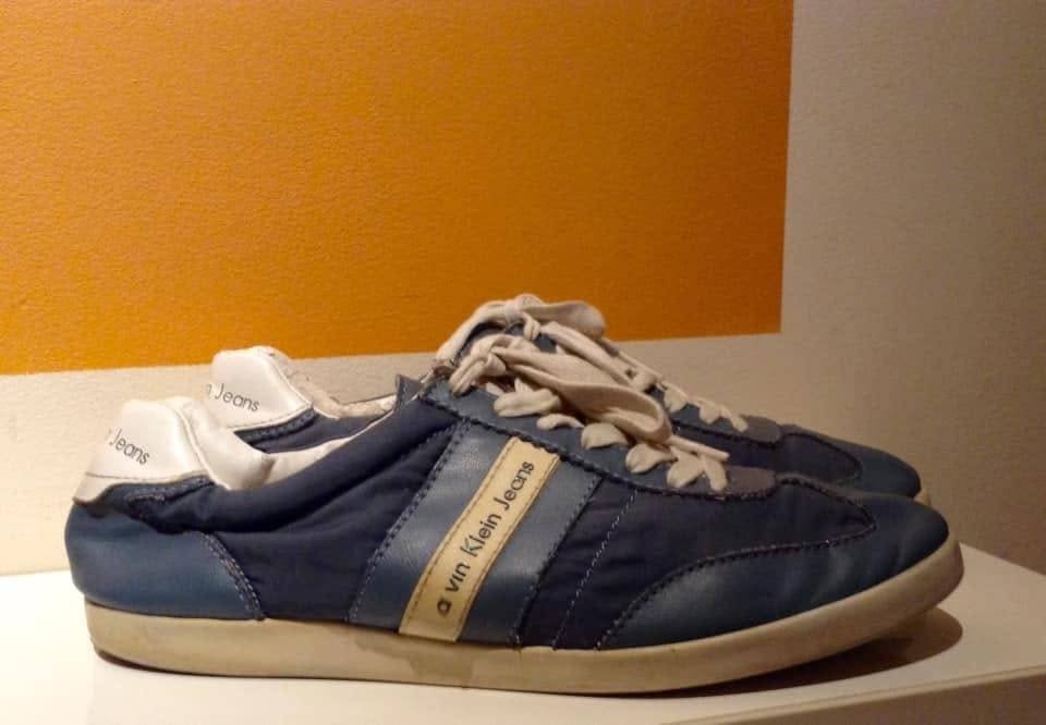 C.alvin K.lein Jeans „Ace” P.40 vintage sneakers, uniseks, Blauw, Ophalen of Verzenden, Sneakers, Gedragen