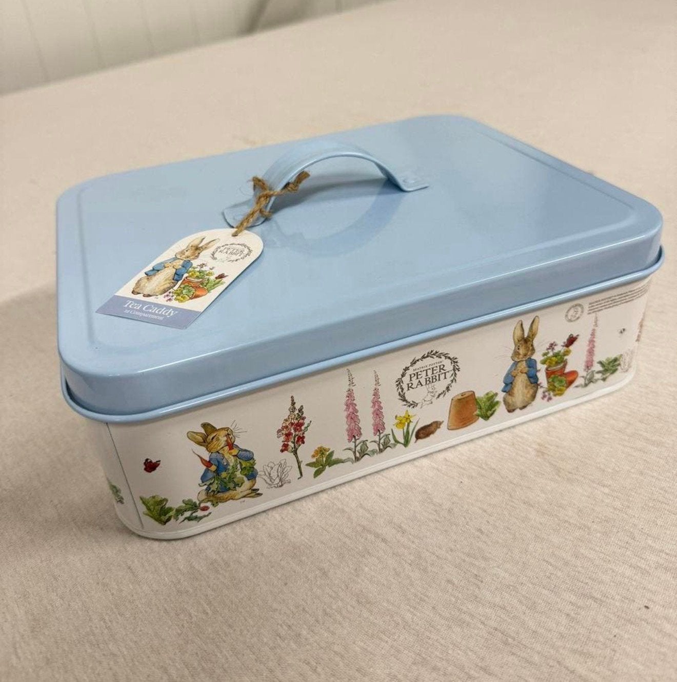 Peter Rabbit Classic Tea Caddy - Blikken theedoos thee-doos, Ophalen of Verzenden, Nieuw, Thee