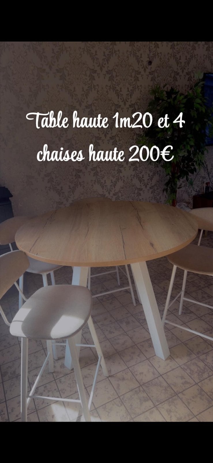 Table de salle a  mange, Maison & Meubles, Enlèvement, Comme neuf