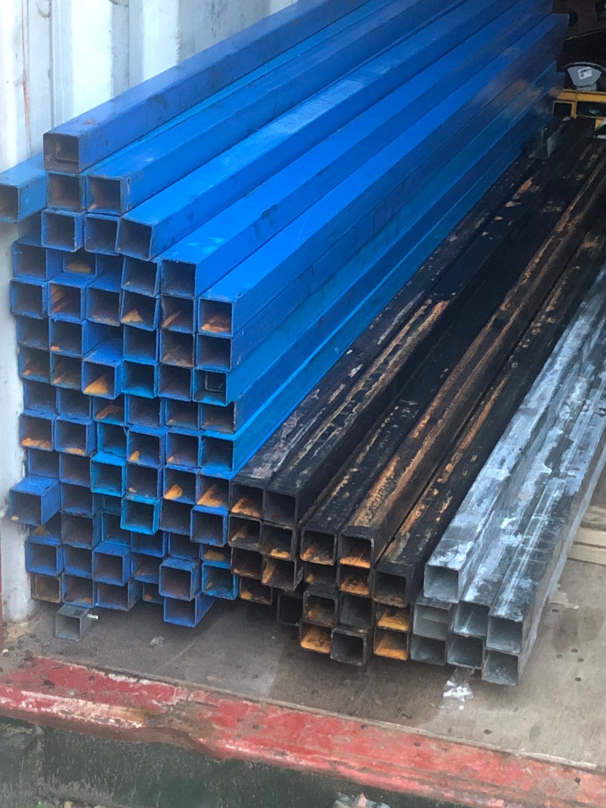 Stalen kokers 50x50x2, Doe-het-zelf en Bouw, Metalen, Ophalen, Gebruikt, IJzer