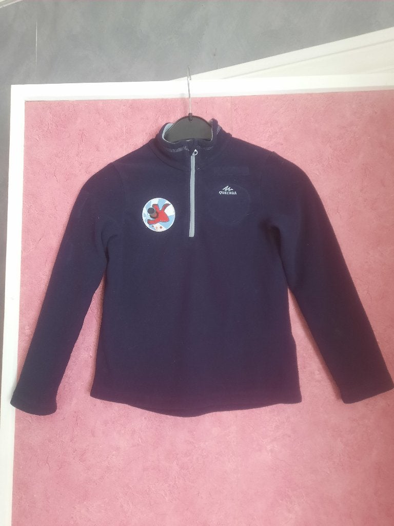 6/7 ans pull polaire bleu - la scouterie - les baladins, Garçon ou Fille, Enlèvement ou Envoi, Pull ou Veste, Decathlon