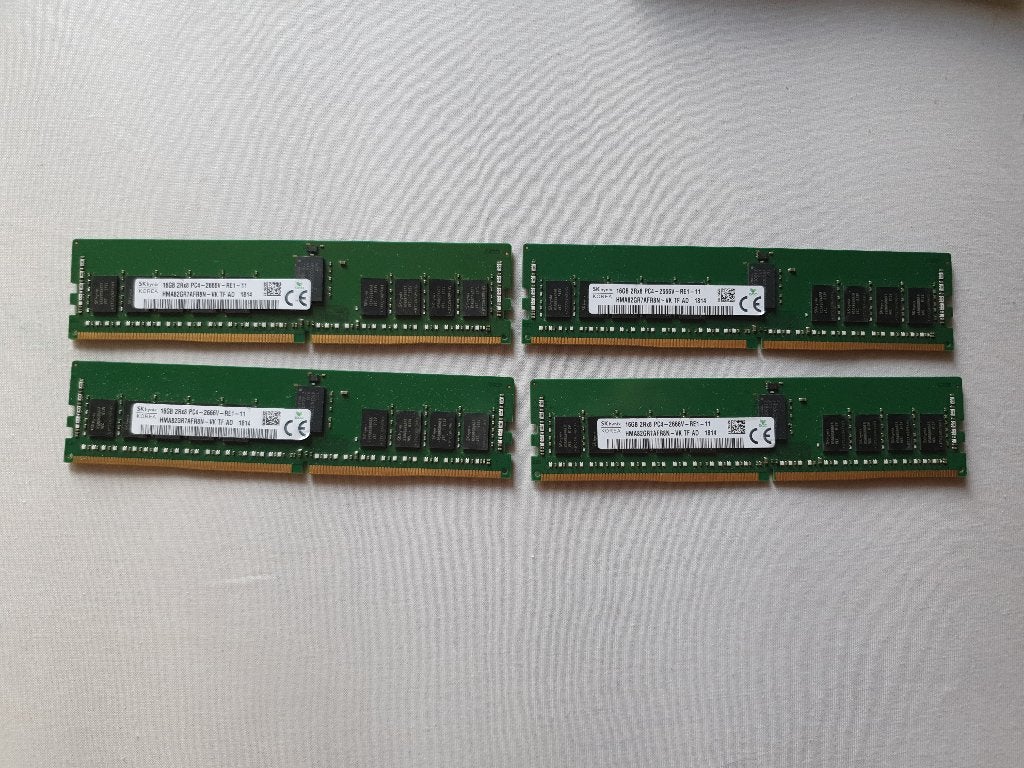 64Gb DDR4 ECC Hynix 16Gb x4 Server RAM, Informatique & Logiciels, Mémoire RAM, Enlèvement ou Envoi, DDR4, Serveur, Utilisé