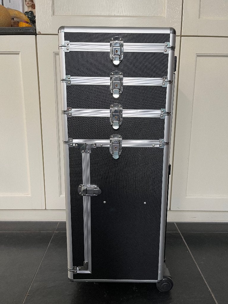 Materiaalkoffer Schoonheidsspecialiste, Ophalen, Uitschuifbare handgreep, Hard kunststof, Minder dan 50 cm