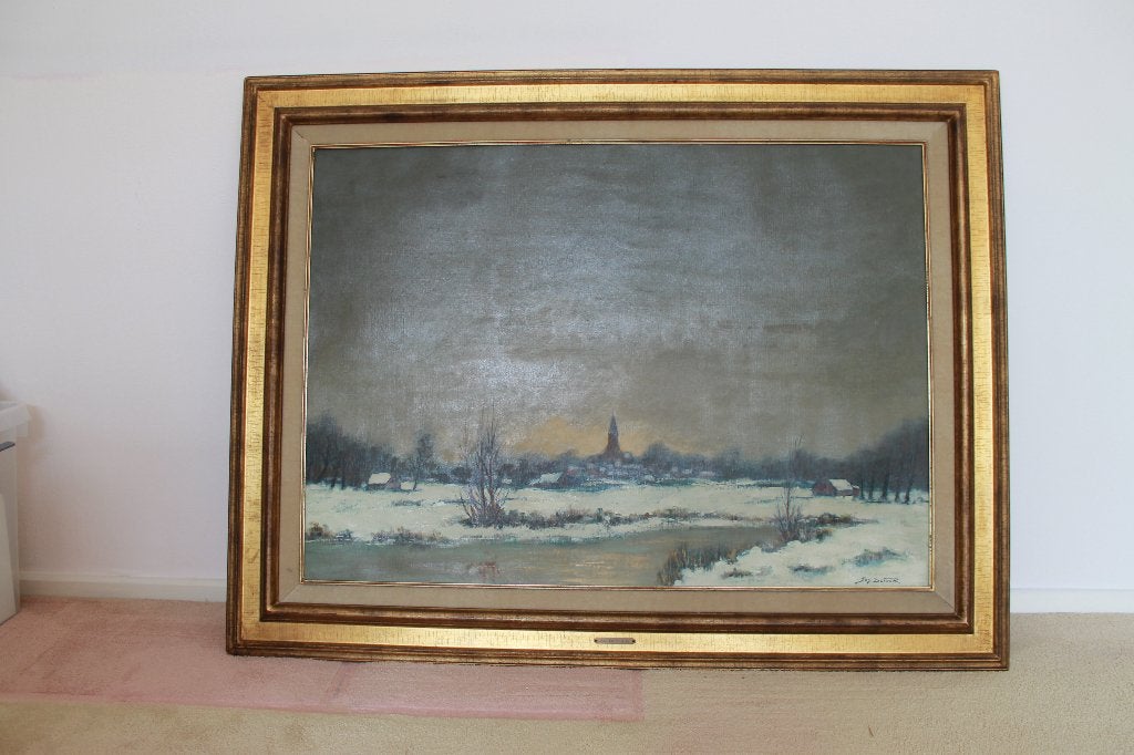 Schilderij Jos Dufour, Antiek en Kunst, Ophalen