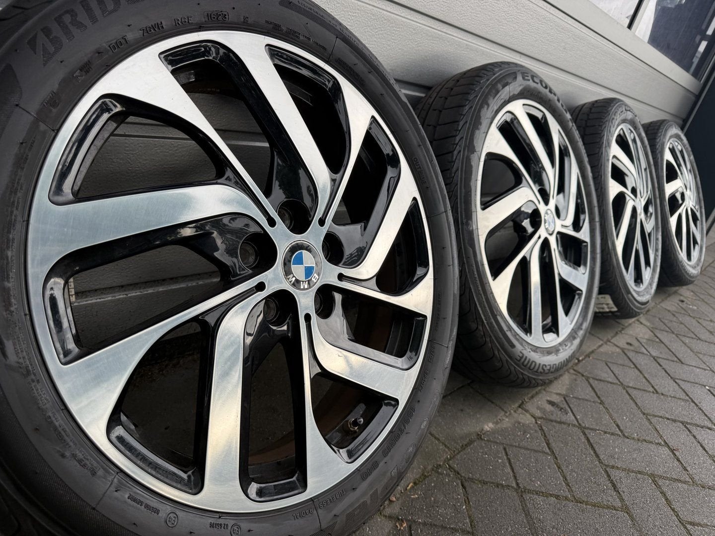 19 inch BMW I3 styling 428 velgen zomerbanden sensoren, 19 inch, Gebruikt, 155 mm, -