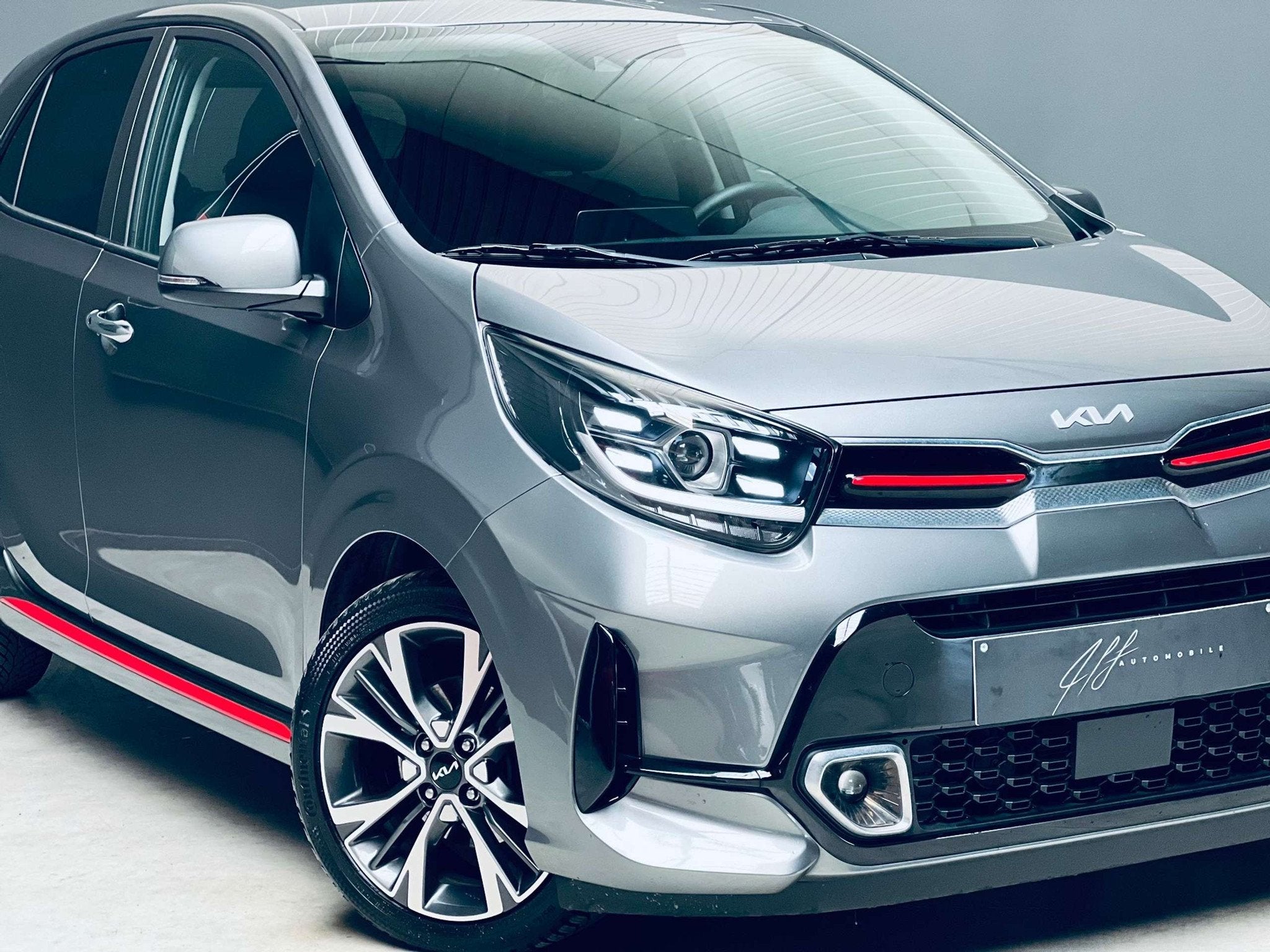 Kia Picanto 1.2i GT Line *AUTOMATIQUE*CARPLAY*CAMERA*, Autos, Cuir, Argent ou Gris, Euro 6, Entreprise