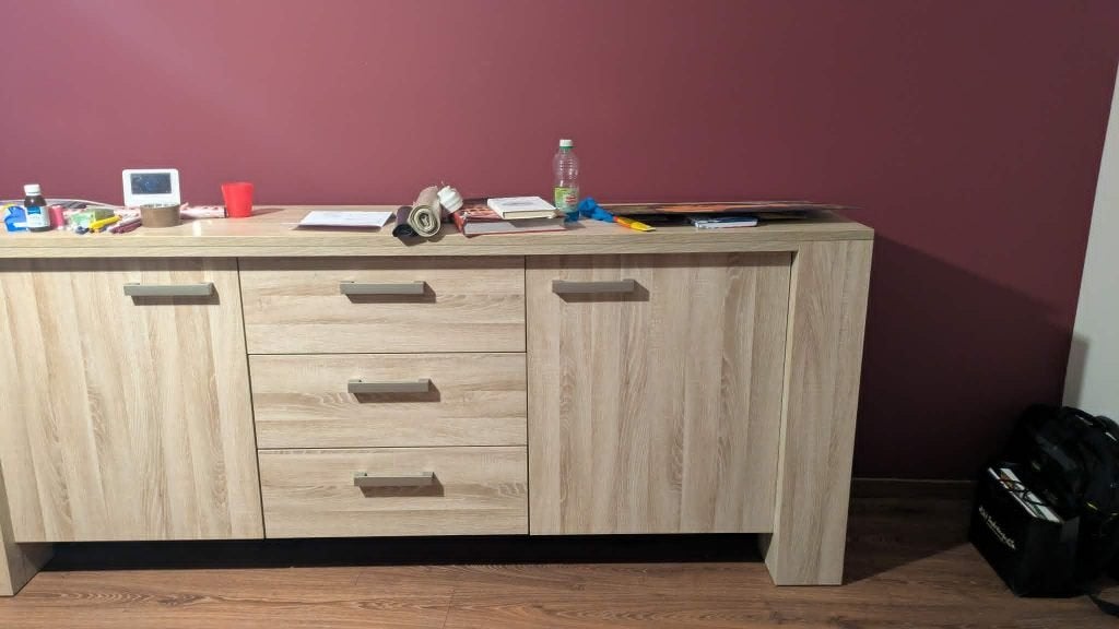 Dressoir, Ophalen, Gebruikt, Met lade(s), Eikenhout