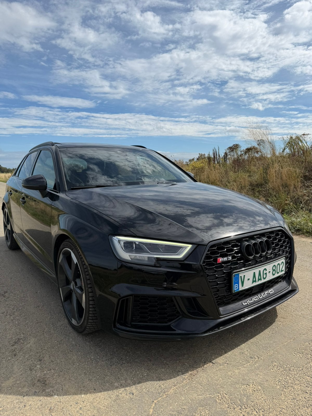 Audi rs3 2019 toit pano, Auto's, Audi, Automaat, Zwart, Zwart, Leder