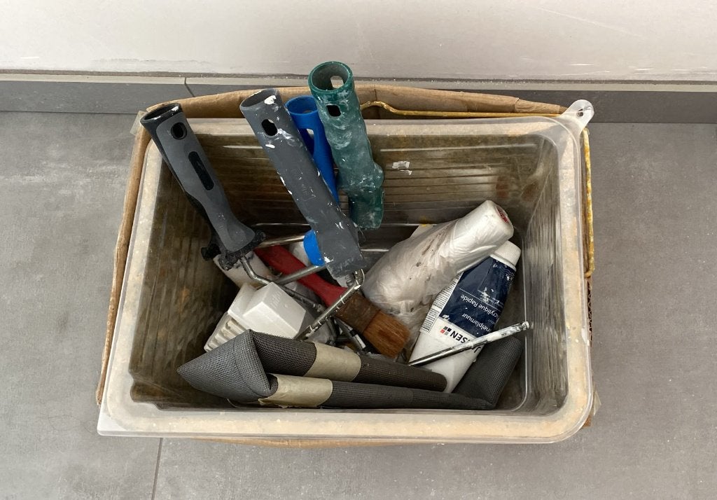 Gratis klus- en schilderspullen af te halen, Bricolage & Construction, Peinture, Vernis & Laque, Enlèvement, Peinture