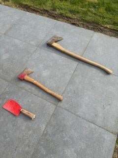 set bijlen, Tuin en Terras, Hand-tuingereedschap, Ophalen, Gebruikt, Bijl