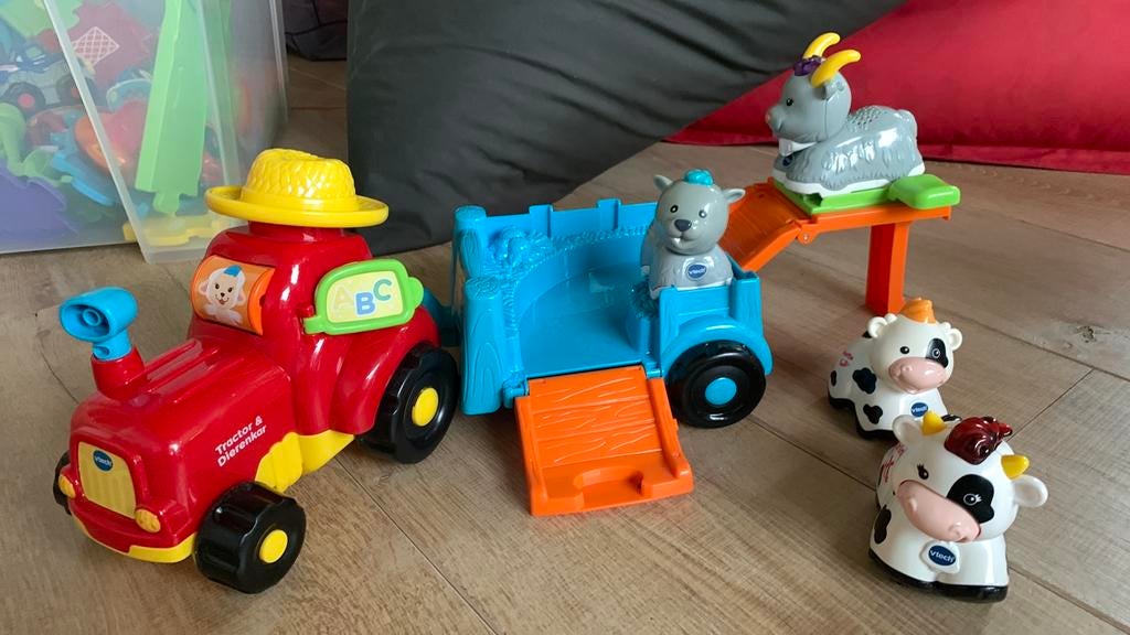 toet toet tractor met aanhangwagen, Ophalen, Gebruikt, 2 tot 4 jaar