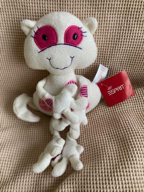 Singe Peluche - blanc rose - Doudou - Esprit, Enfants & Bébés, Jouets | Peluches, Neuf, Disney, Lavable, Rose