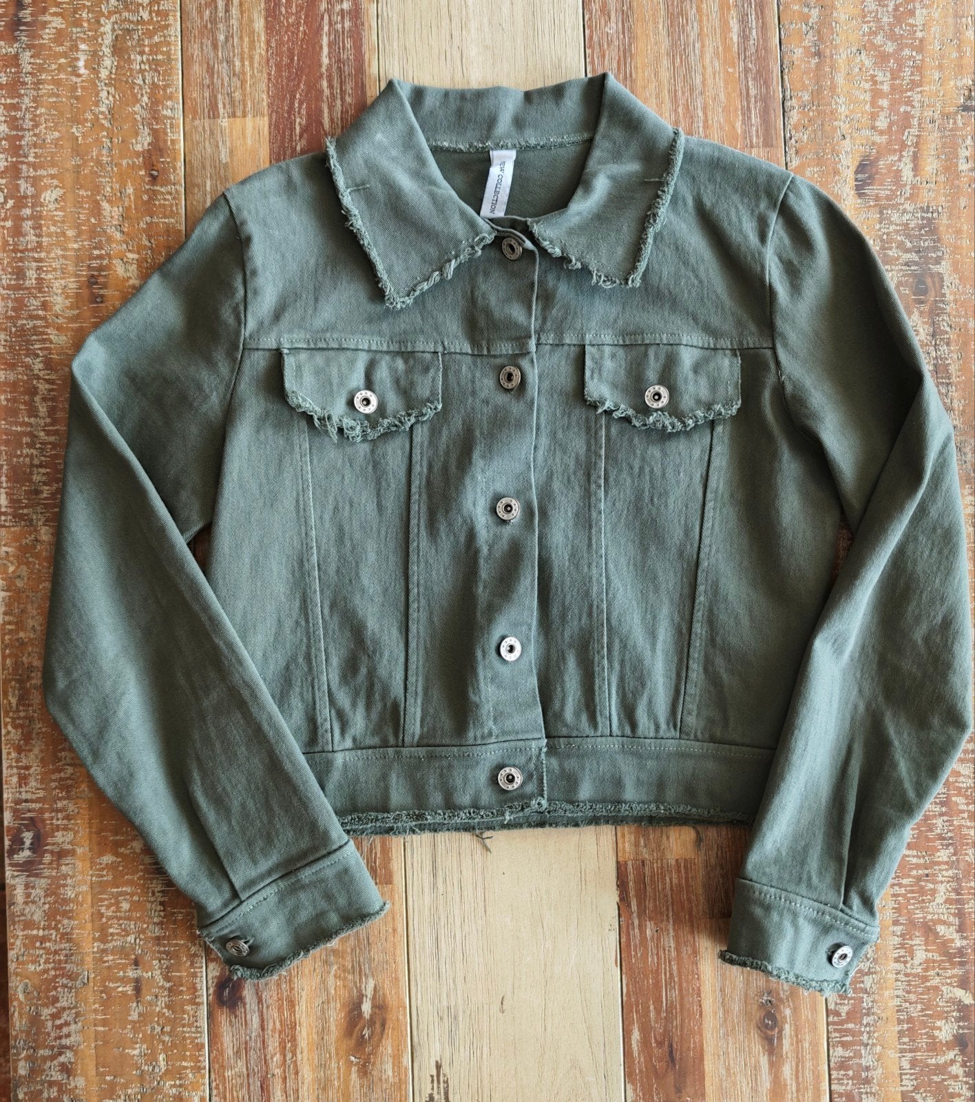 Veste en jean New Collection M, Neuf, Enlèvement ou Envoi, Taille 36 (S), Vert