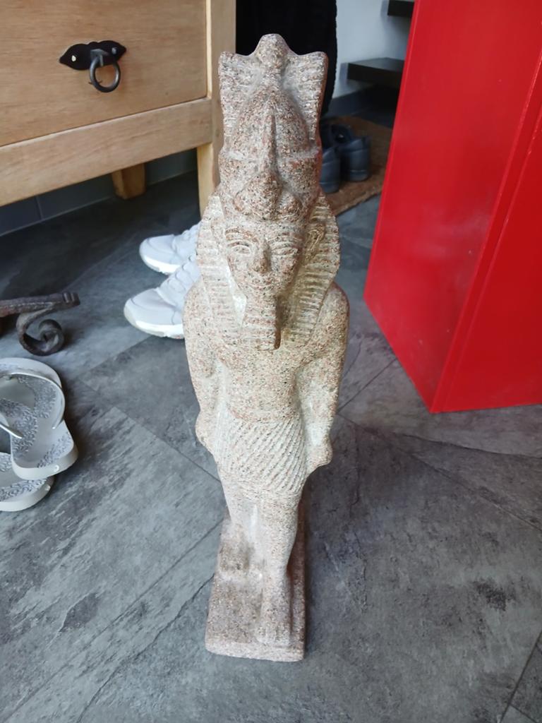 Granieten beeld ramses ll, Antiek en Kunst, Kunst | Beelden en Houtsnijwerken, Ophalen, Beeld