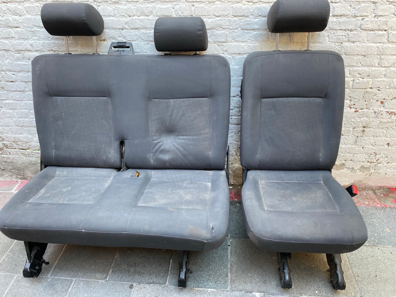 Volkswagen Caravelle zetels – 2-zits + 1 losse zetel, Ophalen of Verzenden, Gebruikt, Volkswagen
