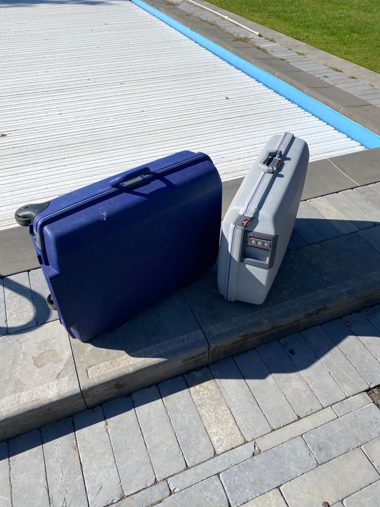 Valies koffer, Handtassen en Accessoires, Koffers, Ophalen, Gebruikt, Hard kunststof, Wieltjes