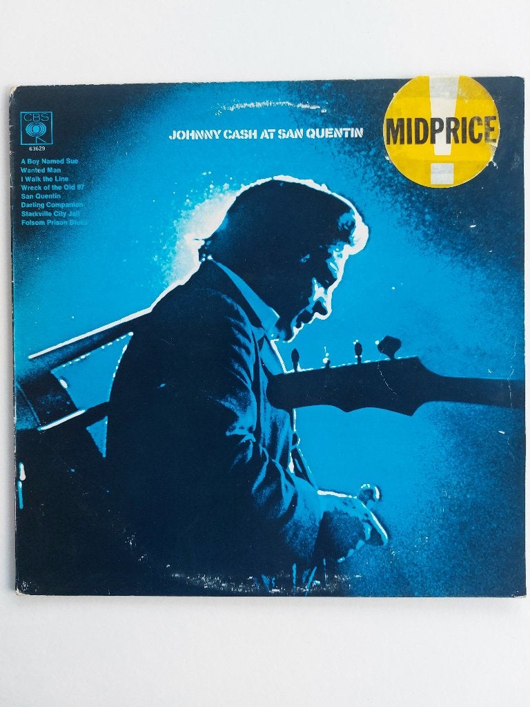 Johnny Cash - At San Quentin (1969), LP, Gebruikt, Ophalen of Verzenden, Country
