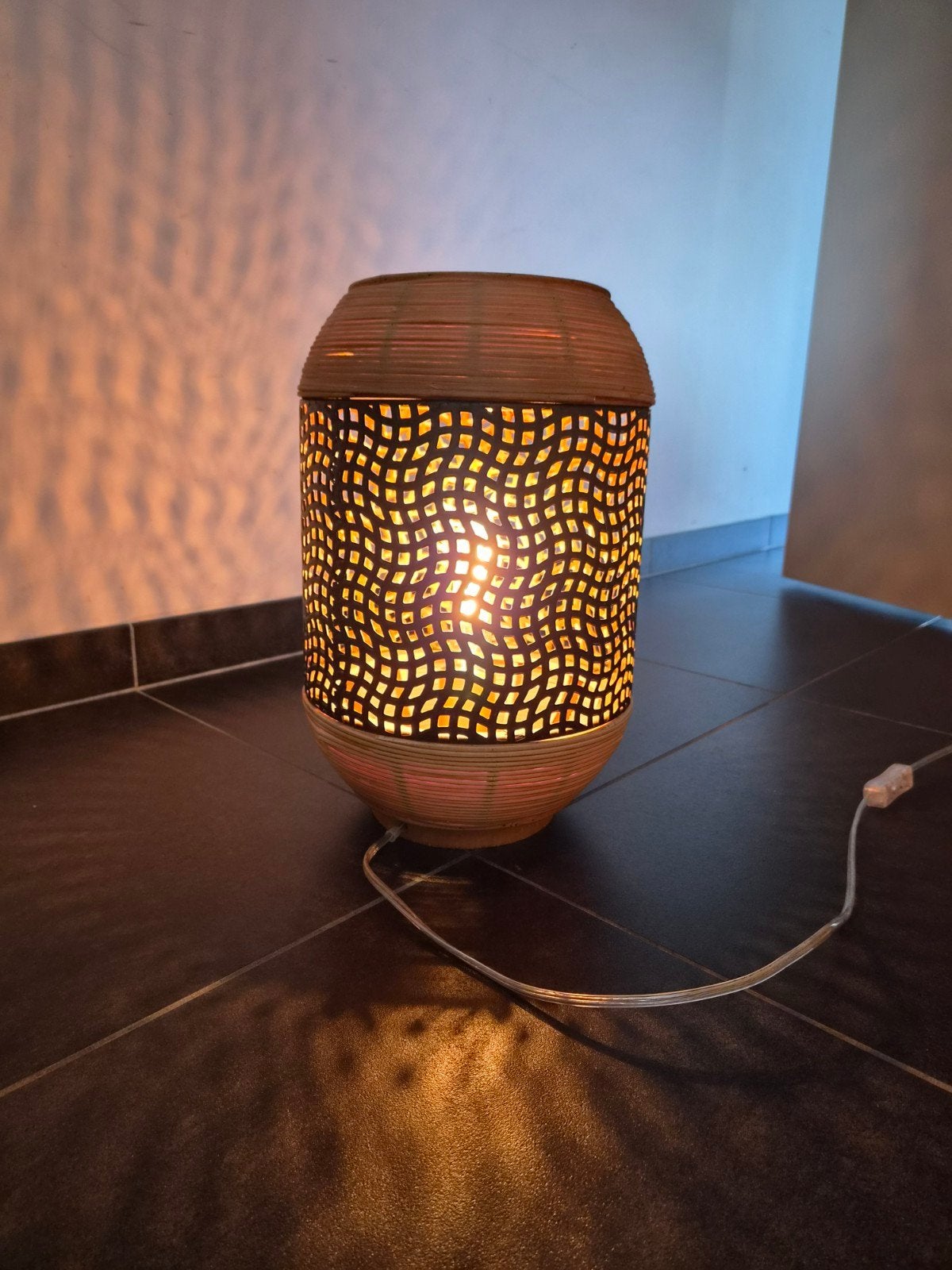 lampe d'intérieur, Lampe de bureau, Comme neuf, Enlèvement, Marron