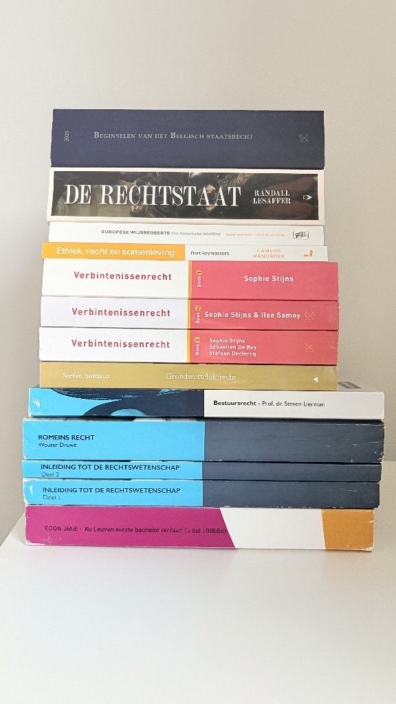 Pakket boeken eerste bachelor Rechten KUL (2025-2026), Boeken, Ophalen, Gelezen, Hoger Onderwijs, Acco