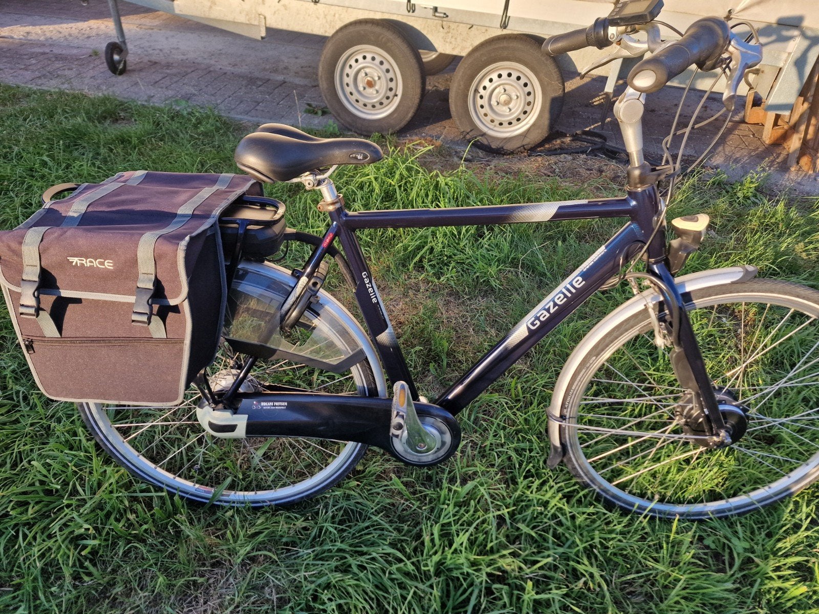 Elektische herenfiets gazelle Orange c7 28" 57 cm, Ophalen, Gebruikt, 50 km per accu of meer, 55 tot 59 cm
