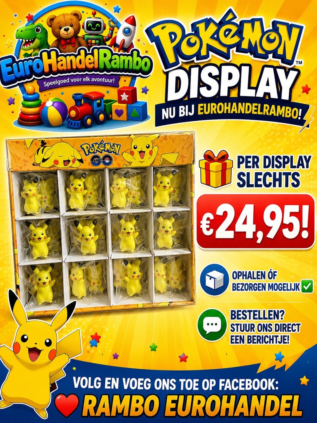 Pokèmon display, Verzenden