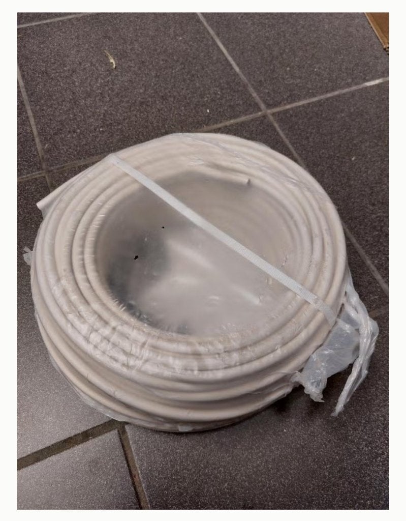 Kabel 3g x 1,5mm² elektriciteit, Doe-het-zelf en Bouw, Ophalen of Verzenden, Nieuw, Kabel of Snoer