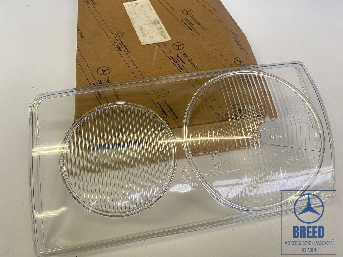 NOS koplampglas links Bosch H4 voor Mercedes-Benz W123, -, Nieuw, Ophalen of Verzenden, -